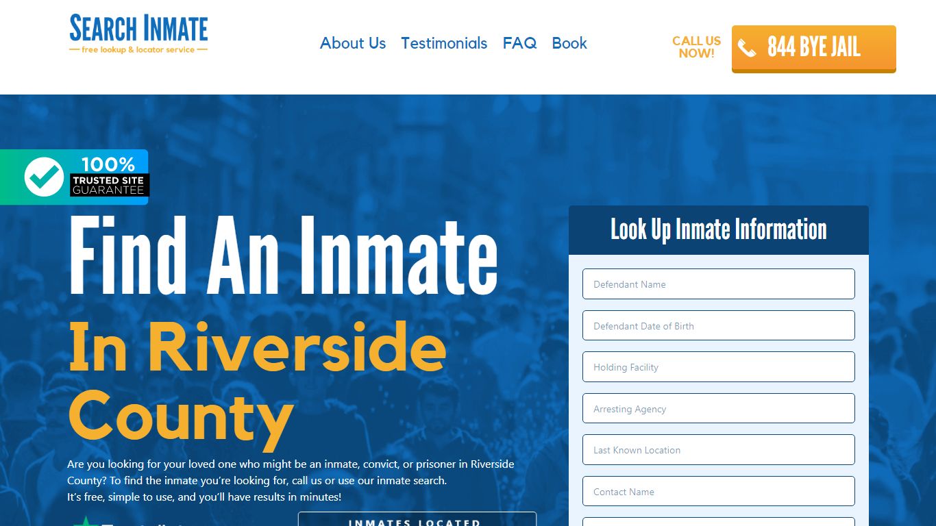 Find An Inmate in Riverside County – SearchInmate.com